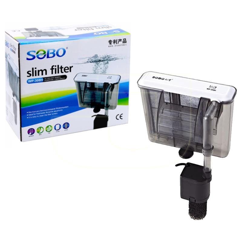 Lọc thác bể cá SOBO WP 308H 408H 508H wp 638h 628H 618H 518H máy lọc thác treo dạng mỏng - lọc treo 
