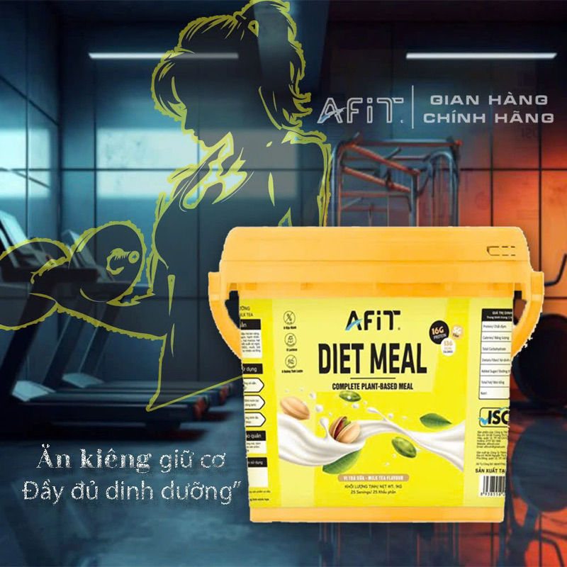Bột Giảm cân Thay Thế Bữa Ăn DIET AFIT - 1KG + Quà Tặng