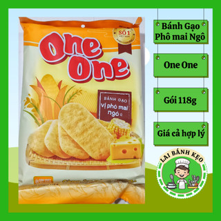 Combo 2-4-6-10 bịt Bánh gạo One One vị Phô mai Ngô gói 118g 
