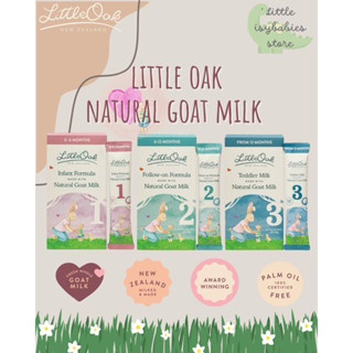 Sữa Dê Little Oak Natural Goat Milk Hộp 6 gói nhỏ dùng thử 6 x 30gr