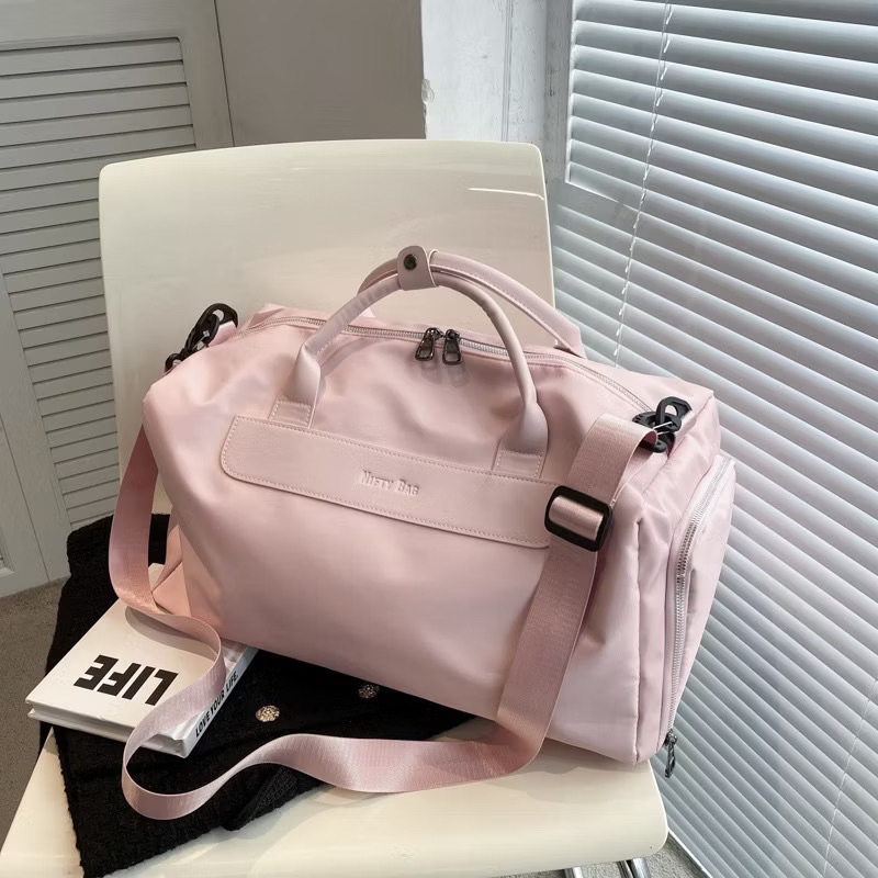 Túi du lịch gym yoga Minrg Bag vải chống thấm dày đẹp có dây đeo chéo ngăn đựng giày riêng 634