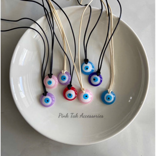 Evil eye Necklace 🧿 unisex- Vòng cổ mắt quỷ dây rút handmade by PinkTak🫧