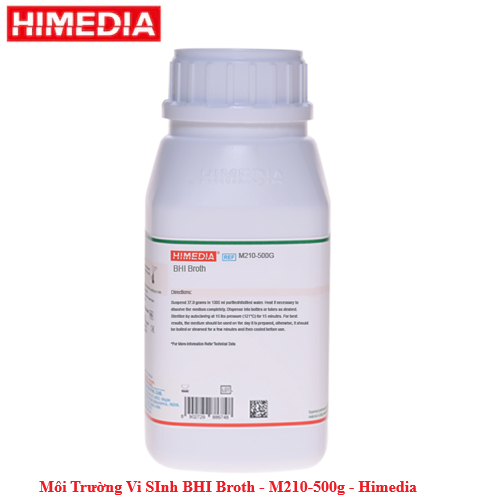 Môi Trường Vi SInh BHI Broth M210, Model: M210-500g, Hãng: Himedia, Hàng mới 100%
