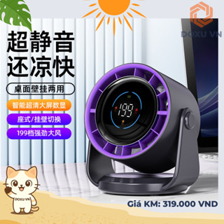  Quạt Để Bàn Mini Thông Minh Cao Cấp - Tua-bin mạnh mẽ - Pin trâu dùng cả ngày dài - JF106 