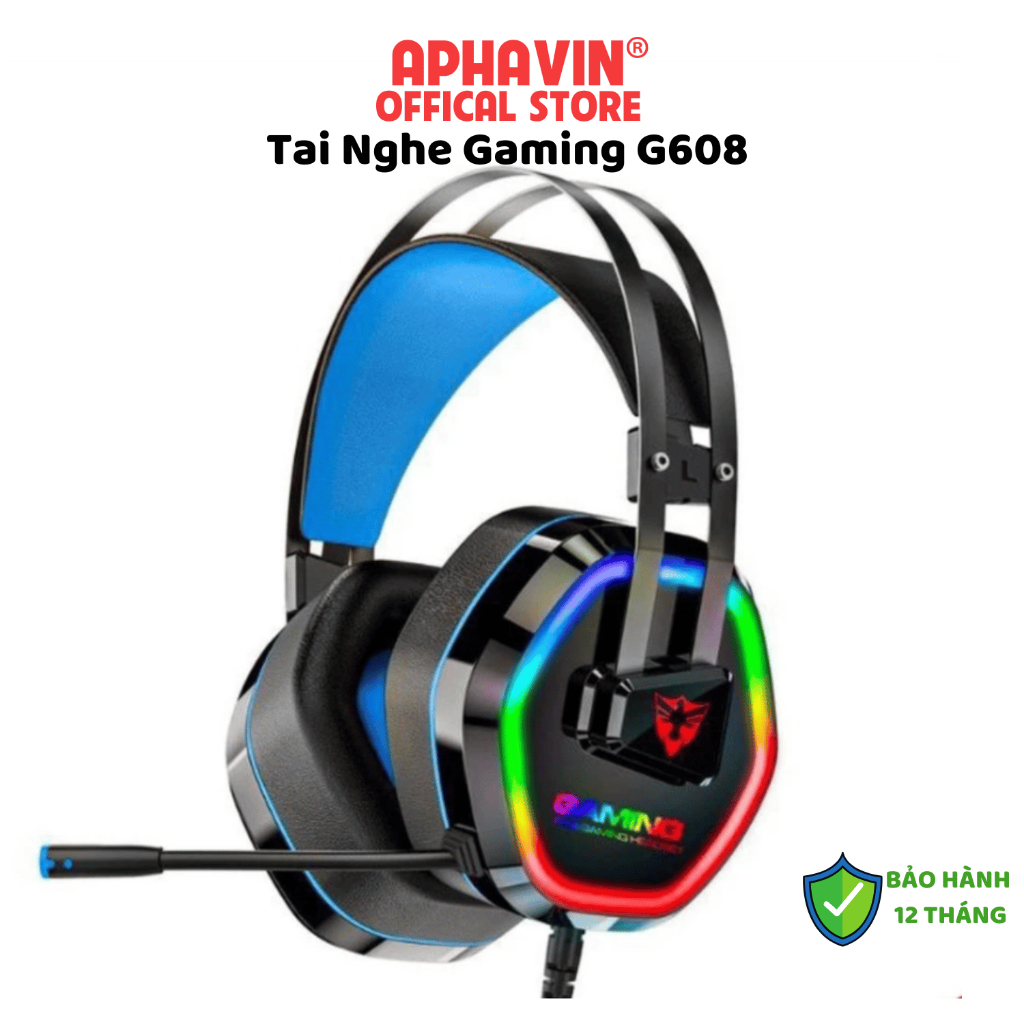 Tai Nghe Có Dây Gaming G608 - Công Nghệ Lọc Âm Giảm Tiếng Ồn Làm Nhiễu, Laptop, PC - Có Mic Đàm Thoạ