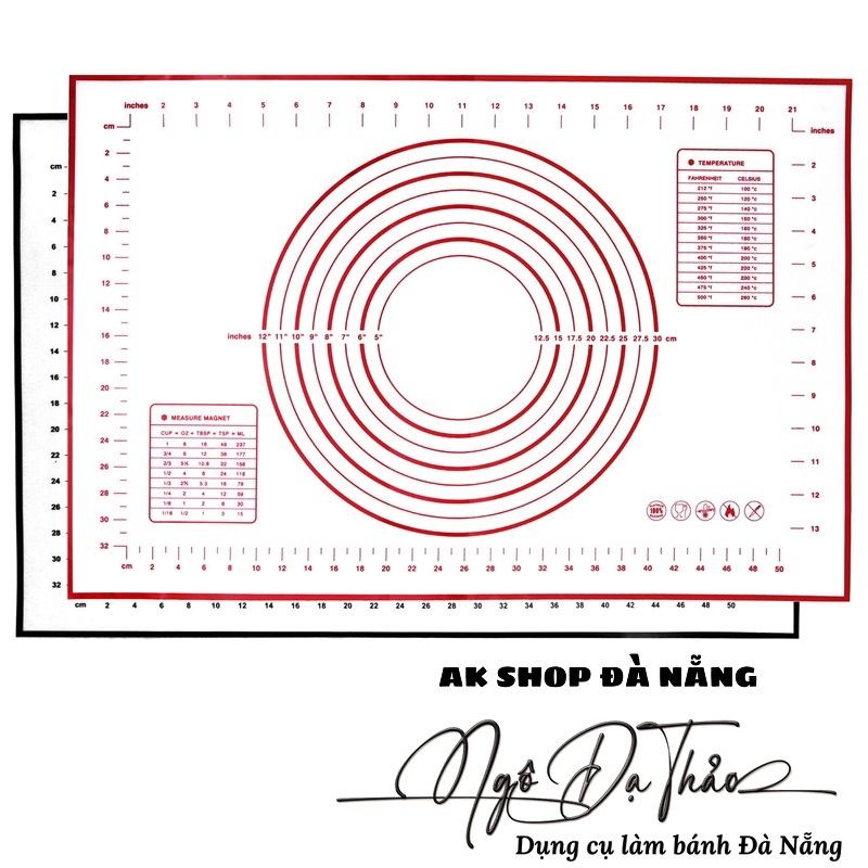 Tấm nhào bột silicon trắng 40*60 ( AKSHOPCAMLE 2000.041)