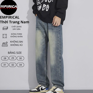  Quần Jean Nam Baggy Cạp Cao Xanh Nhạt Trơn Ống Suông,Quần Bò Ống Suông Chất Jean Mềm Xu Hướng 2025 