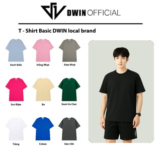 Áo thun trơn nam nữ DWIN basic tee tay lỡ phông cotton unisex oversize form rộng local brand tshirt