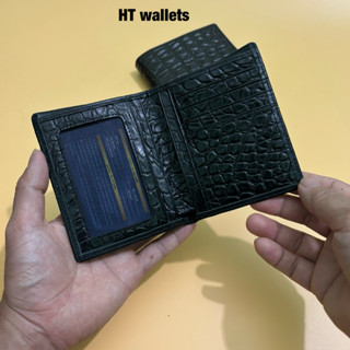 Ví nam da bò thật dập vân cá sấu kiểu dáng trẻ trung sang trọng đẳng cấp bóp da siêu bền