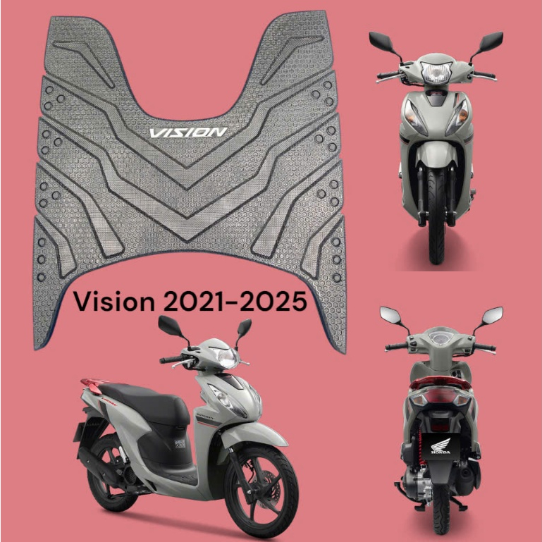 thảm lót sàn xe honda vision đời 2021-2025 sọc,thảm lót vision 2021,lót chân vision 2025,thảm để châ