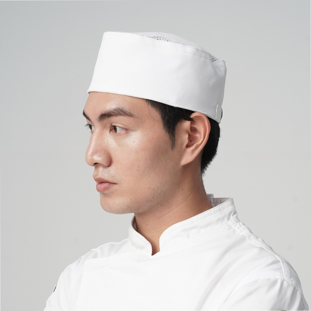 [MB-4] Mũ Bếp có lưới thoáng khí, nón Bếp Nhật, Bếp Á, Bếp Âu - CHEF X Kitchen Uniform