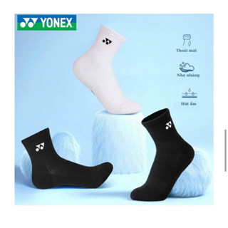 Tất cầu lông Yonex, vớ đánh cầu lông chất liệu cotton dày dặn, bám chân, thoáng khí