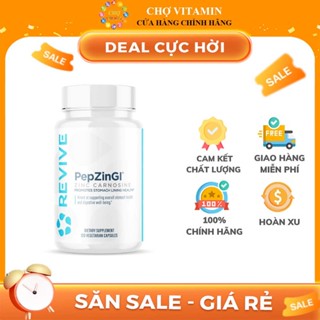 Revive PepZinGI Zinc Carnosine - Bổ Sung Kẽm Tăng Cường Hệ Miễn Dịch, Sức Khoẻ Đường Ruột