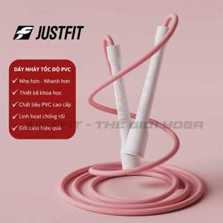 Dây nhảy tốc độ PVC JUSTFIT JUMP ROPES 6mm tập nhảy dây, Cardio, Yoga, giảm cân tại nhà