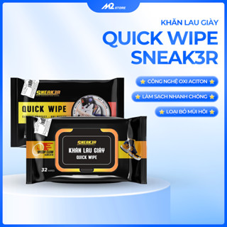 Khăn lau giày sạch nhanh Quick Wipe Sneak3r công nghệ Oxi Aciton, Khăn lau giày hương hoa hồng