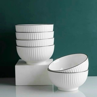 Bộ 10 chén sứ ( bát sứ) họa tiết- Tráng men cao cấp- chén sứ, chén cơm, chén cơm, bát ăn cơm