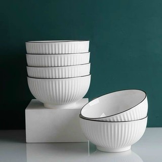 Bộ 10 chén sứ ( bát sứ) họa tiết- Tráng men cao cấp- chén sứ, chén cơm, chén cơm, bát ăn cơm