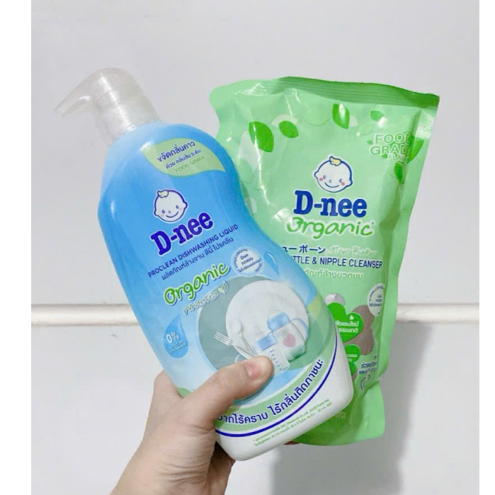 Nước Rửa Bình Sữa Dnee Thái Lan Dung Tích 550ml Dạng Túi