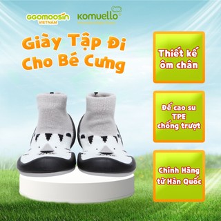 Giày mùa hè cho bé trai đế đen cao su TIGER Ggomoosin hình con hổ dễ phối đồ