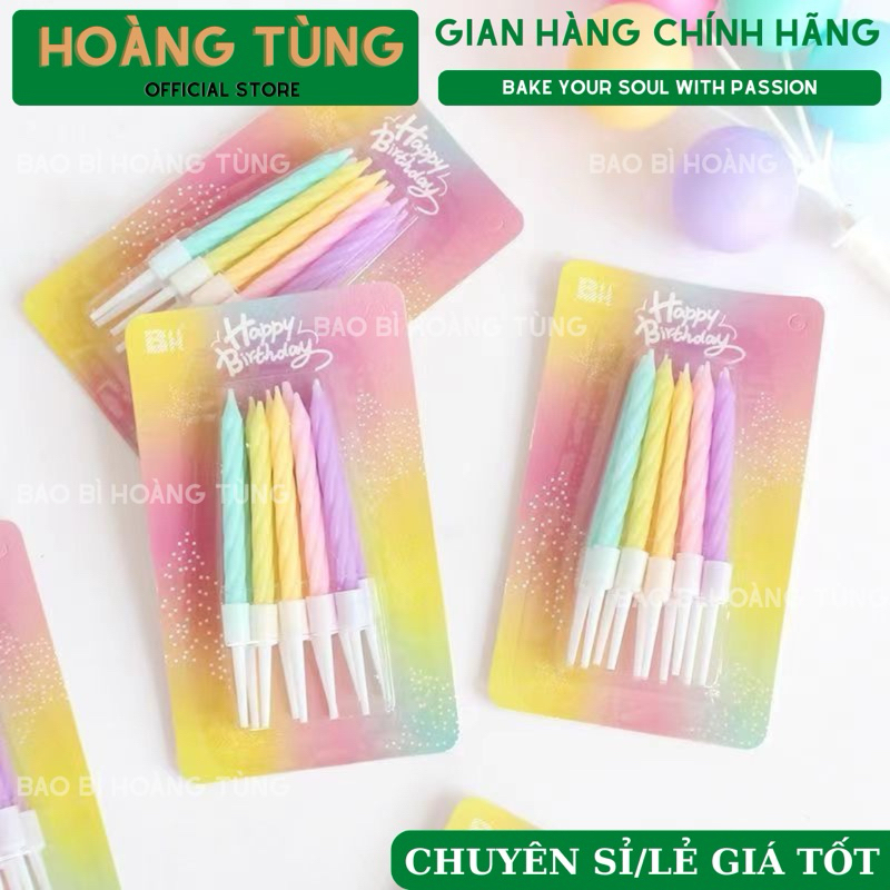 Nến ngắn trang trí bánh kem