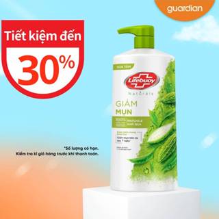 Sữa Tắm Detox Matcha & Khổ Qua Hỗ Trợ Giảm Mụn Cơ Thể Và Sạch Sâu Chai Lifebuoy Guardian 800Gr