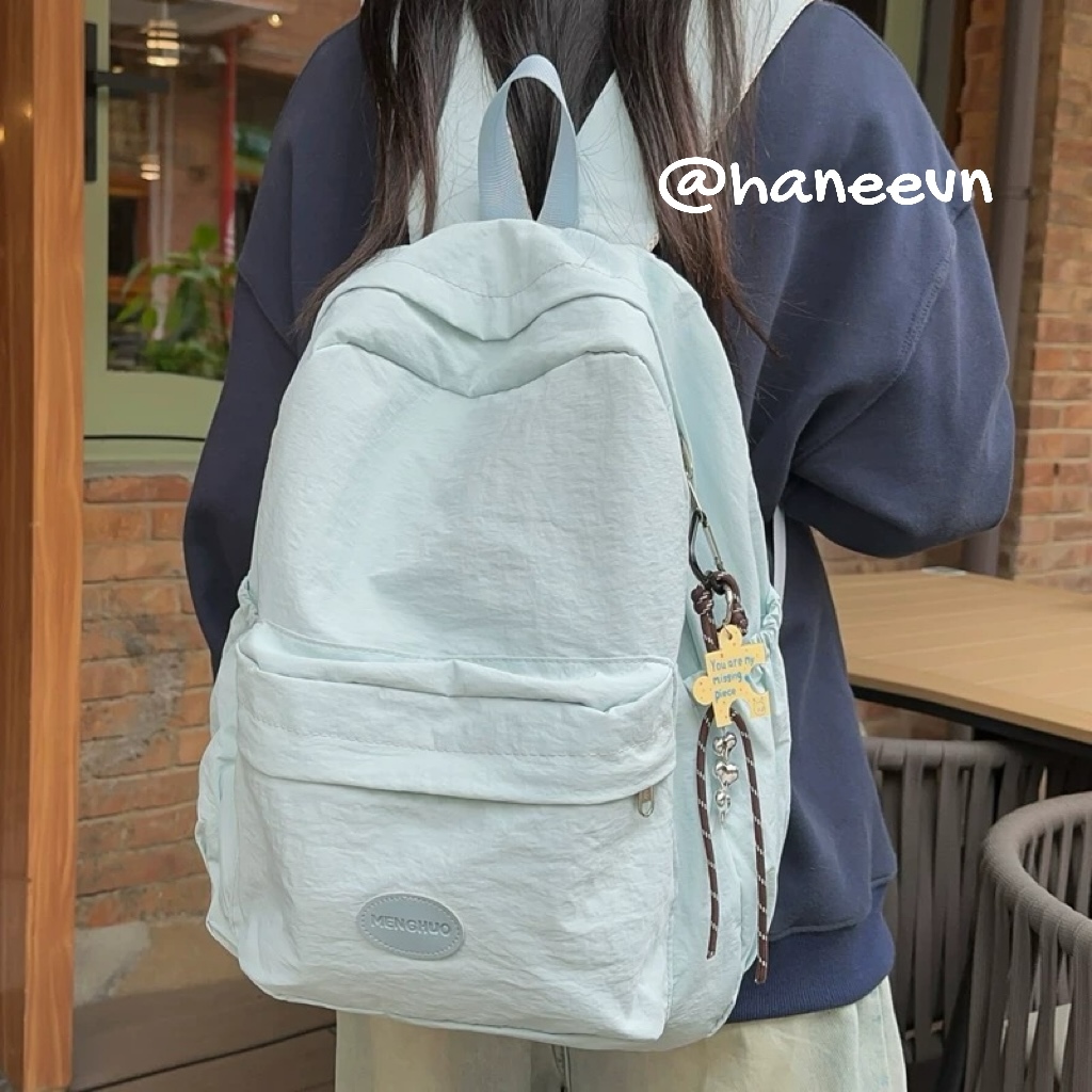 Balo Trơn Basic Cỡ Lớn Balo Đi Học Nam Nữ BA21