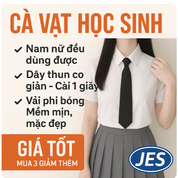 (loại xịn,củ ấu đẹp)Cà vạt học sinh trẻ em nam nữ đồng phục chụp kỷ yếu màu đen thắt sẳn công sở style hàn quốc giá rẻ