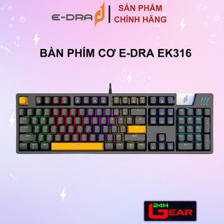 Bàn phím cơ Edra EK316 (Blue, Brown, Red Switch)