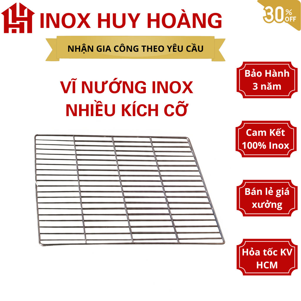 Vĩ nướng inox đủ kích thước, vĩ nướng chữ nhật, vĩ nướng than, vĩ nướng thịt, vĩ nướng BBQ, vĩ inox 