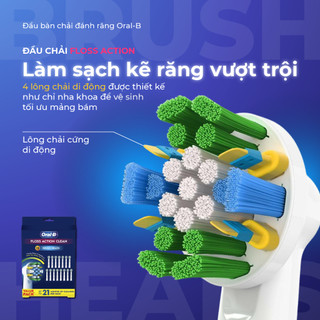  bộ 5 đầu bàn chải thay thế bàn chải điện oral b floss action refill  Healthy Care beautimax 