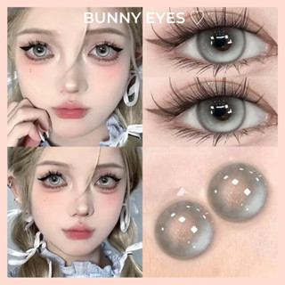 Kính Áp Tròng Lens Xám Khói Reflective Gray Size 14.2mm Độ Cận Từ 0.00 Đến 6.00 Độ - Bunny Eyes