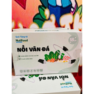 Chảo chống dính vân đá đáy từ 26cm Green Cook quà khuyến mãi Nutifood