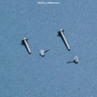 (1 chiếc) Khuyên Mũi Cao Cấp - Thân mỏng 0.8mm - Khuyên Mũi Đính Đá - Khuyên tai, mũi, môi