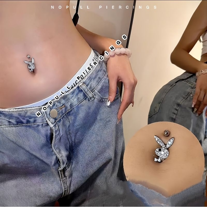 Khuyên Rốn Cao Cấp - Khuyên rốn thỏ - Khuyên thép y tế không gỉ - Khuyên Rốn Sang Chảnh - Khuyên xỏ