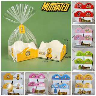 Sỉ 100 Túi Gấu Đựng Bánh Cookies, Bánh Mì, Đựng Bánh Kẹo Quà Tặng 1/6 Trung Thu Cho Bé, Túi Đế Vuông Thành Thấp