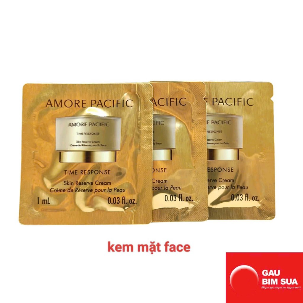 Combo 10 gói Kem mặt chống lão hóa toàn diện AmorePacific Time Response Skin Reserve cream