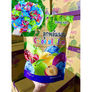 COMBO 3GÓI  1.2kg   Kẹo ô mai xí muội Colorful Plum chữ Thái MIX 5 vị - Gói 408gr   date mới 2026   Food Ăn 
