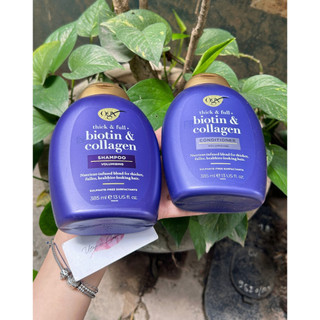 Gội xả OGX Biotin tím 385ml