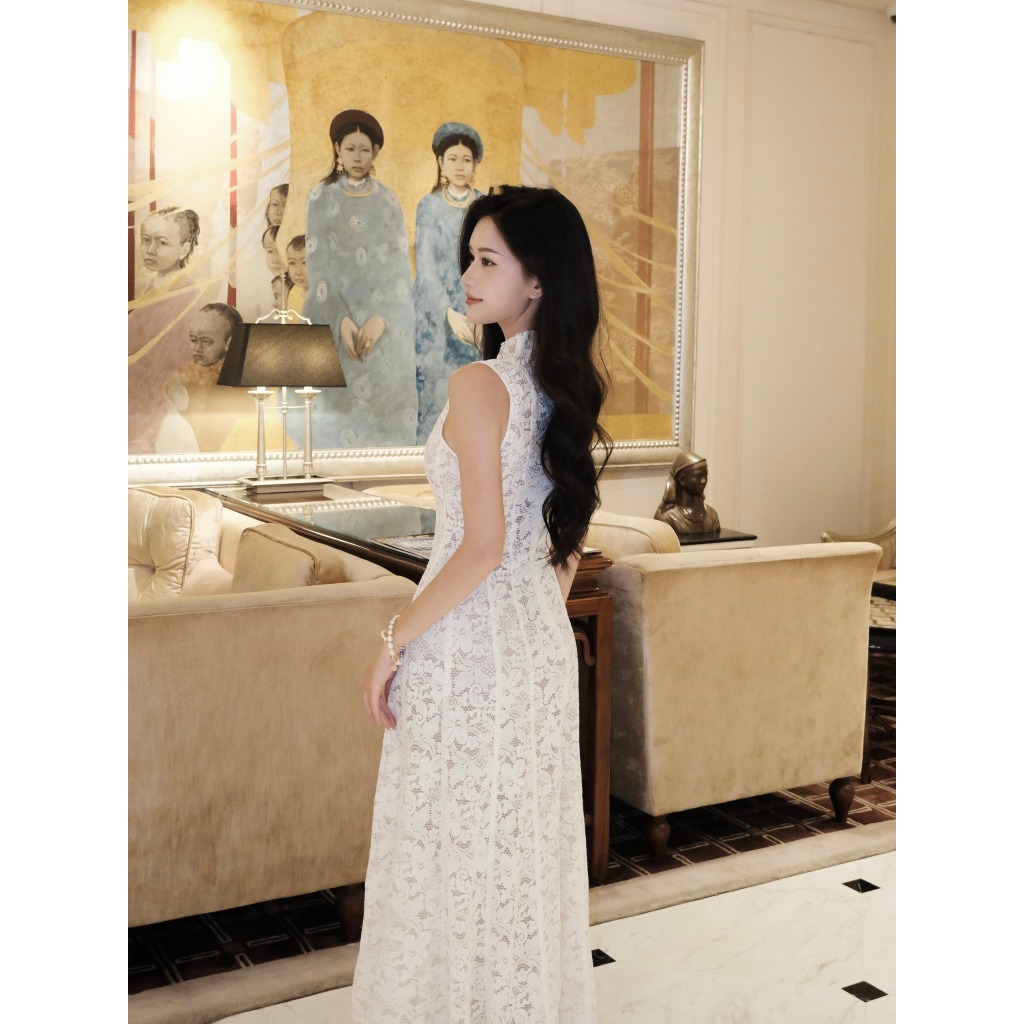 Đầm dự tiệc cao cấp dáng maxi cổ lọ sạng trọng Luna Dress | BigBuy360 - bigbuy360.vn