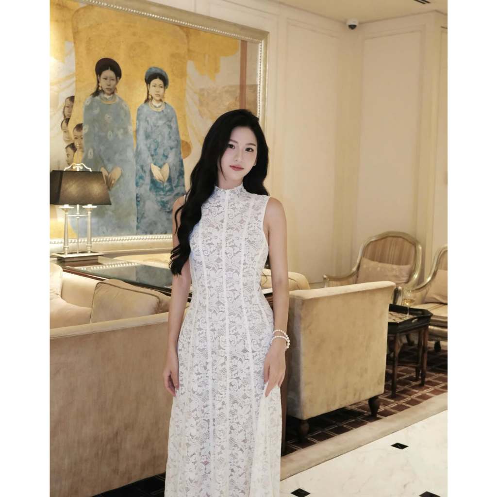 Đầm dự tiệc cao cấp dáng maxi cổ lọ sạng trọng Luna Dress | BigBuy360 - bigbuy360.vn