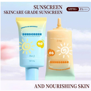  Kem chống nắng Der.j SPF90 PA+++ Không nhờn rít Chống nước lâu trôi 