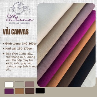Vải canvas (bố) định lượng cao, xuất dư - Khổ 1,6m