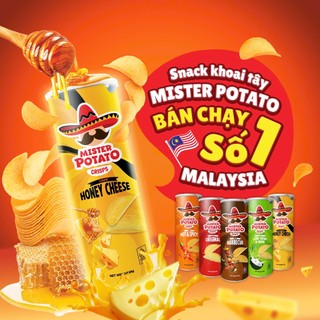  Thùng Snack 14 Ống Khoai Tây Lát Ăn Vặt Mister Potato Crisps 85G 