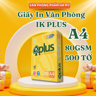 1 Ream 500 Tờ Giấy in văn phòng IK Plus 70gsm/80gsm Khổ A4
