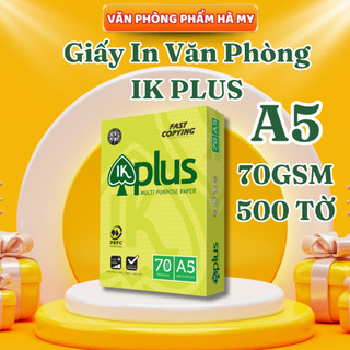 1 Ream 500 Tờ Giấy in văn phòng IK Plus 70gsm/80gsm Khổ A4