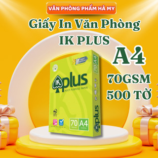 1 Ream 500 Tờ Giấy in văn phòng IK Plus 70gsm/80gsm Khổ A4