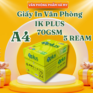 1 Ream 500 Tờ Giấy in văn phòng IK Plus 70gsm/80gsm Khổ A4