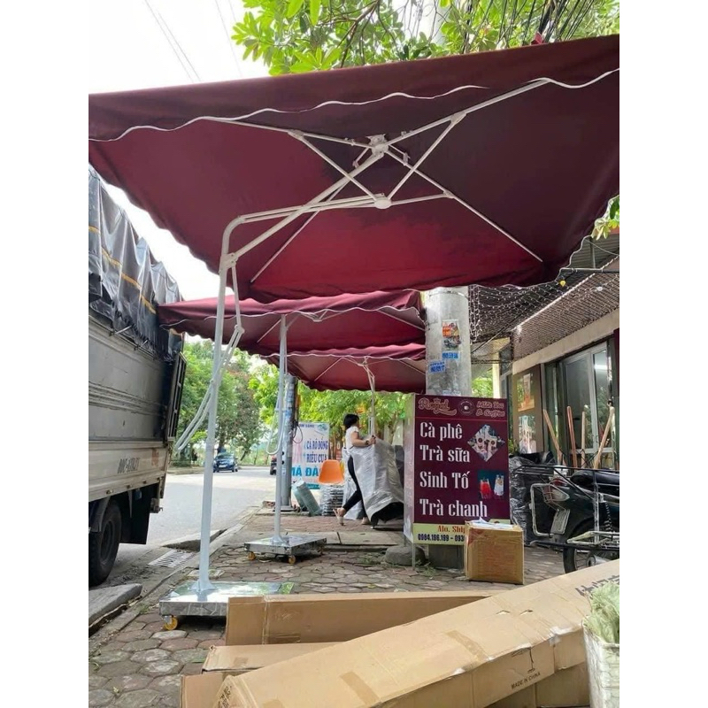 Dù vuông lệch tâm kt 2m5*2m5