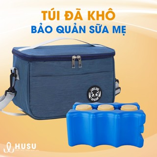 Túi giữ nhiệt bình sữa 2 đá khô trữ lạnh 12 tiếng ủ 4 tiếng cách nhiệt chống thoát hơi 99%