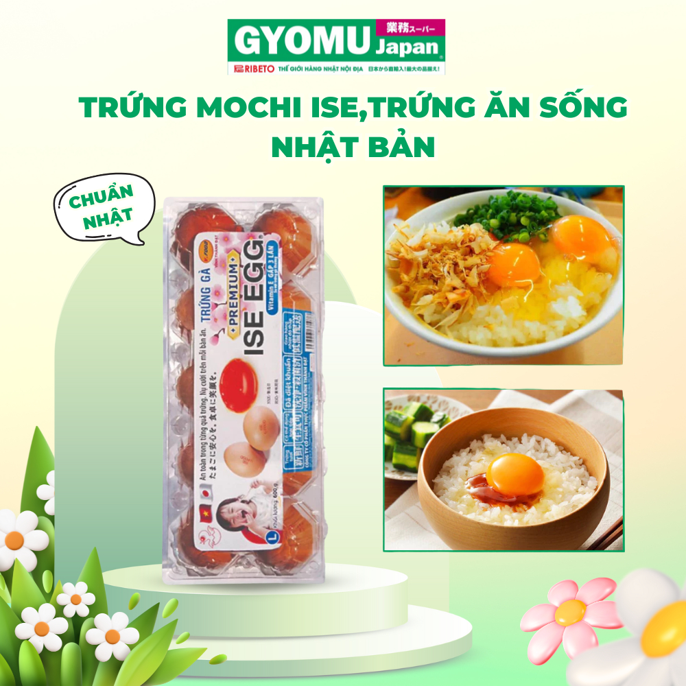 Trứng mochi ISE nhật bản, trứng ăn sống nhật bản - Gyomu Japan